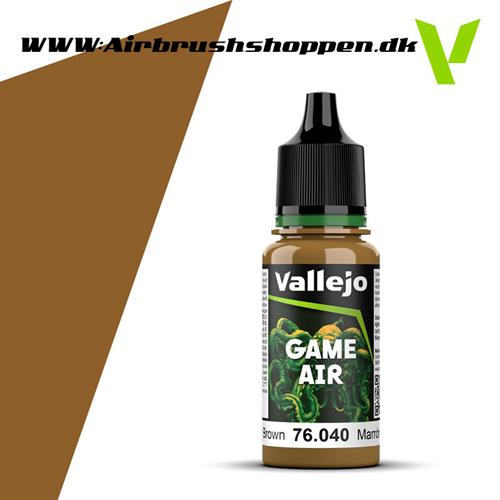 76.040 - Leather Brown 18 ml - Game Air, Vallejo 